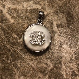 CC inspired opal silver gemmed Pendant